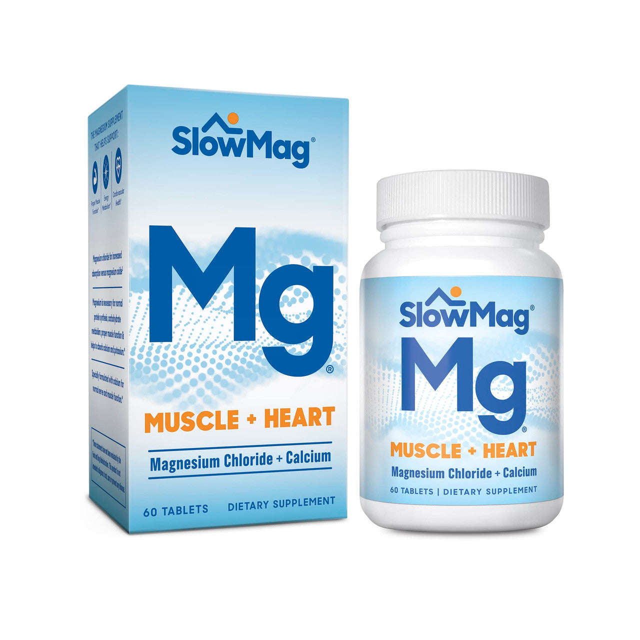 Slow-Mag Magnesium Chloride With Calcium Tablets, 60 Ea